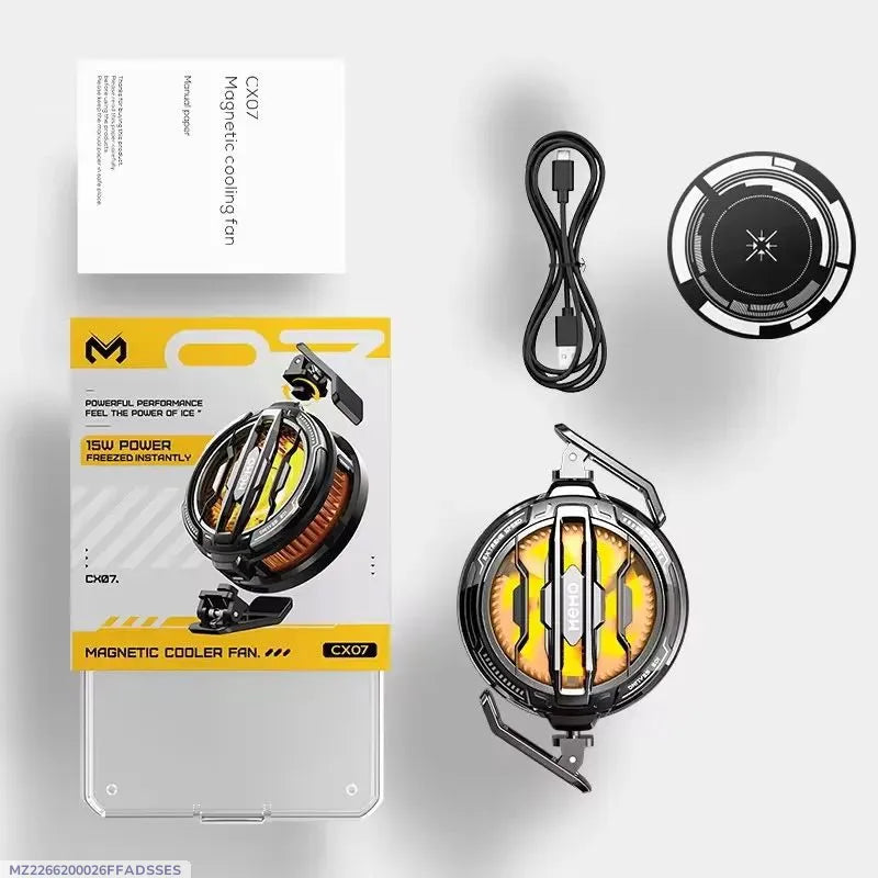 MEMO CX07 Magnetic Phone Cooler Fan – 15W Instant Freeze Wireless Gaming Radiator