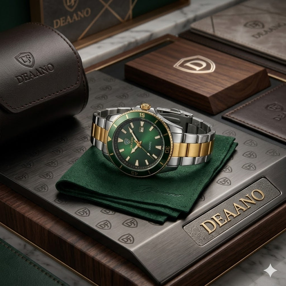 DEAANO Luxury Men's Two-Tone Quartz Watch