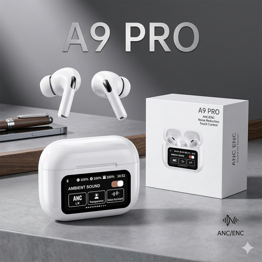 A9 Pro Smart Screen True Wireless Earbuds