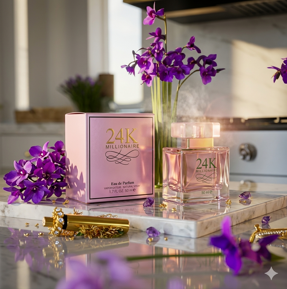 24K Millionaire Pour Femme: Opulent Elegance A Luxurious Eau de Parfum for the Modern, Confident Woman