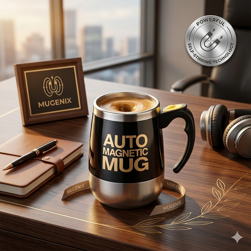 Mugenix Premium Automatic Magnetic Stirring Mug