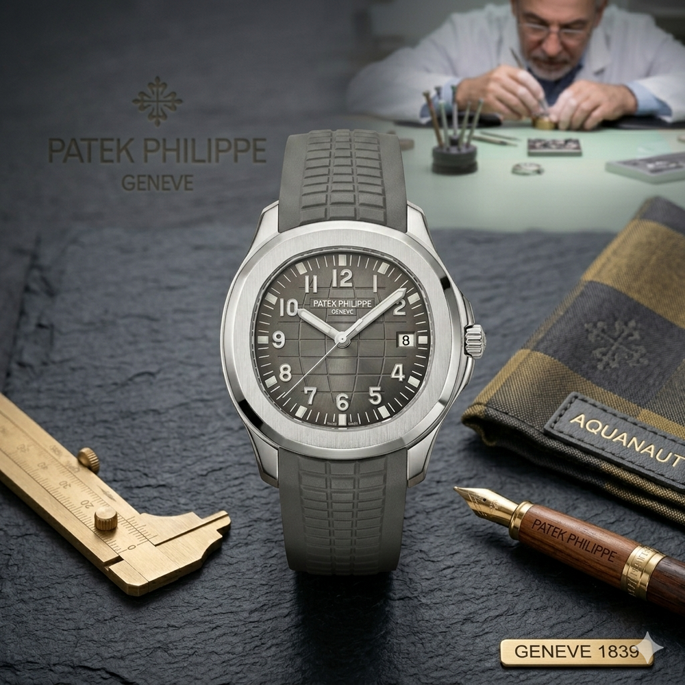 Patek Philippe Aquanaut Grey Dial Luxury Men's Watch