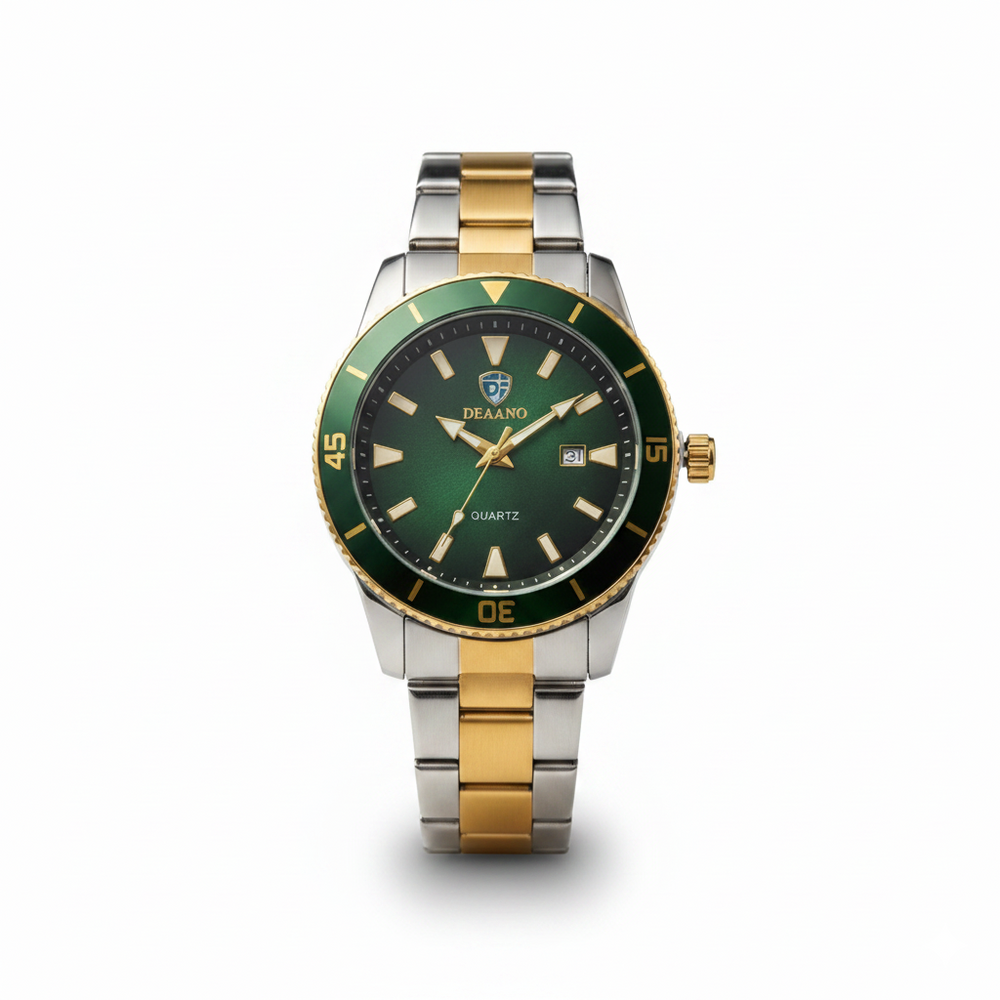 DEAANO Luxury Men's Two-Tone Quartz Watch